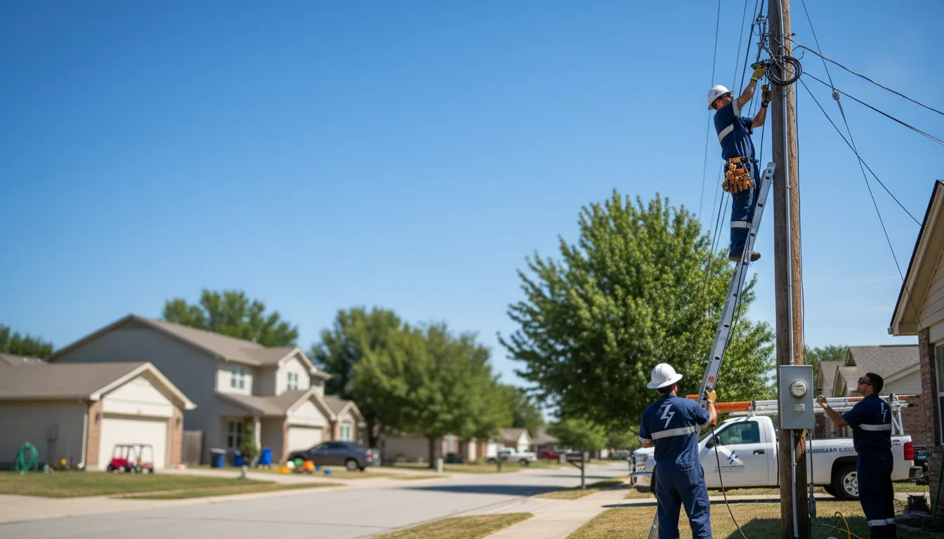 Residential electrician providing installation services in Royal Center, IN